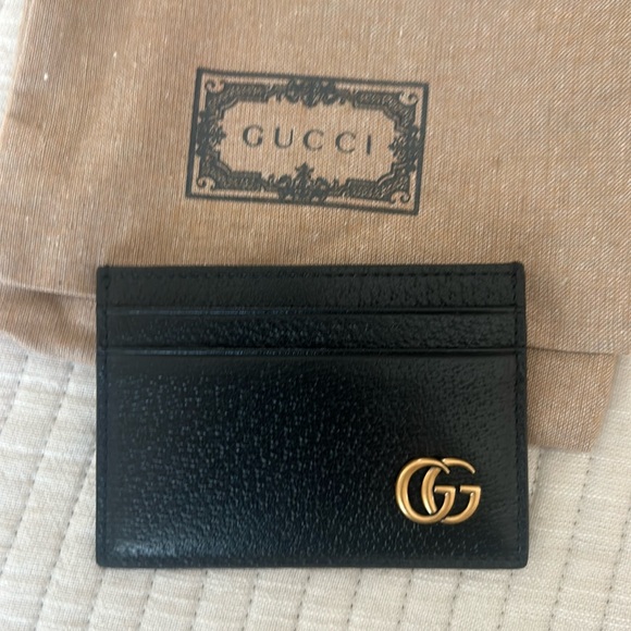 New never used GG MARMONT LEATHER MONEY CLIP with box - Picture 1 of 4